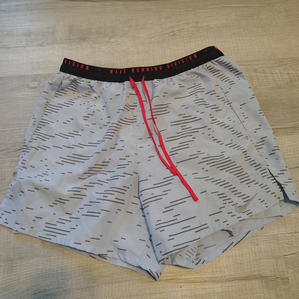 Nike Running Division Dri-FIT Shorts Lot 2 Pairs Women Small Grey Black Lined - Picture 5 of 10